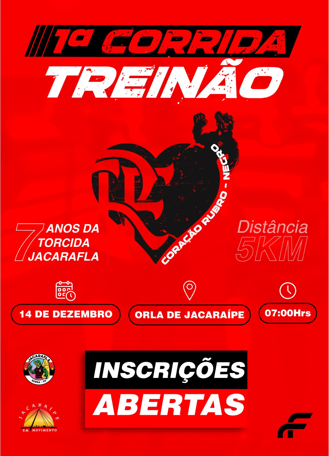 1ª CORRIDA TREINÃO CORAÇÃO RUBRO-NEGRO